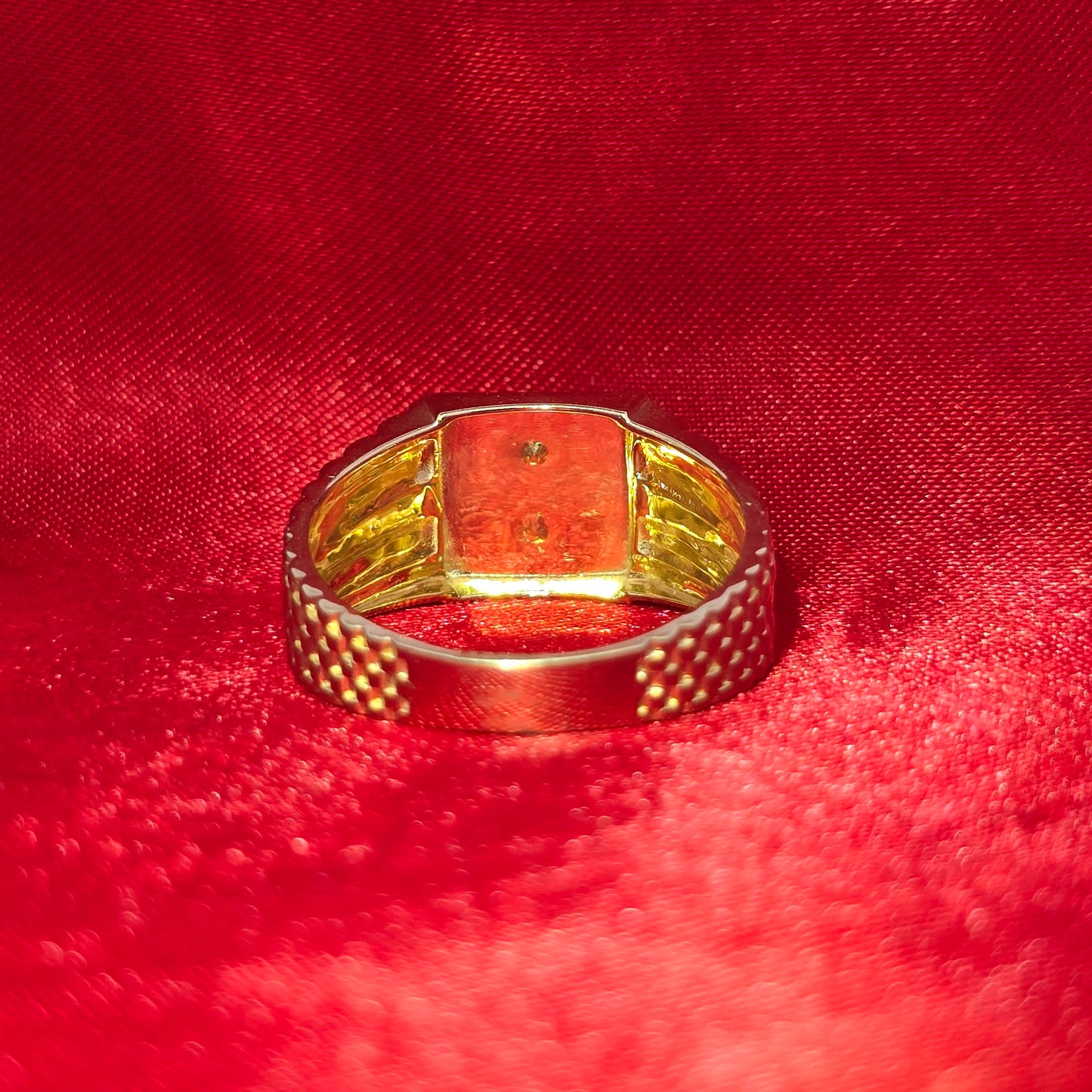 10K Gold Dollar Sign Ring – Iced-Out Style Statement