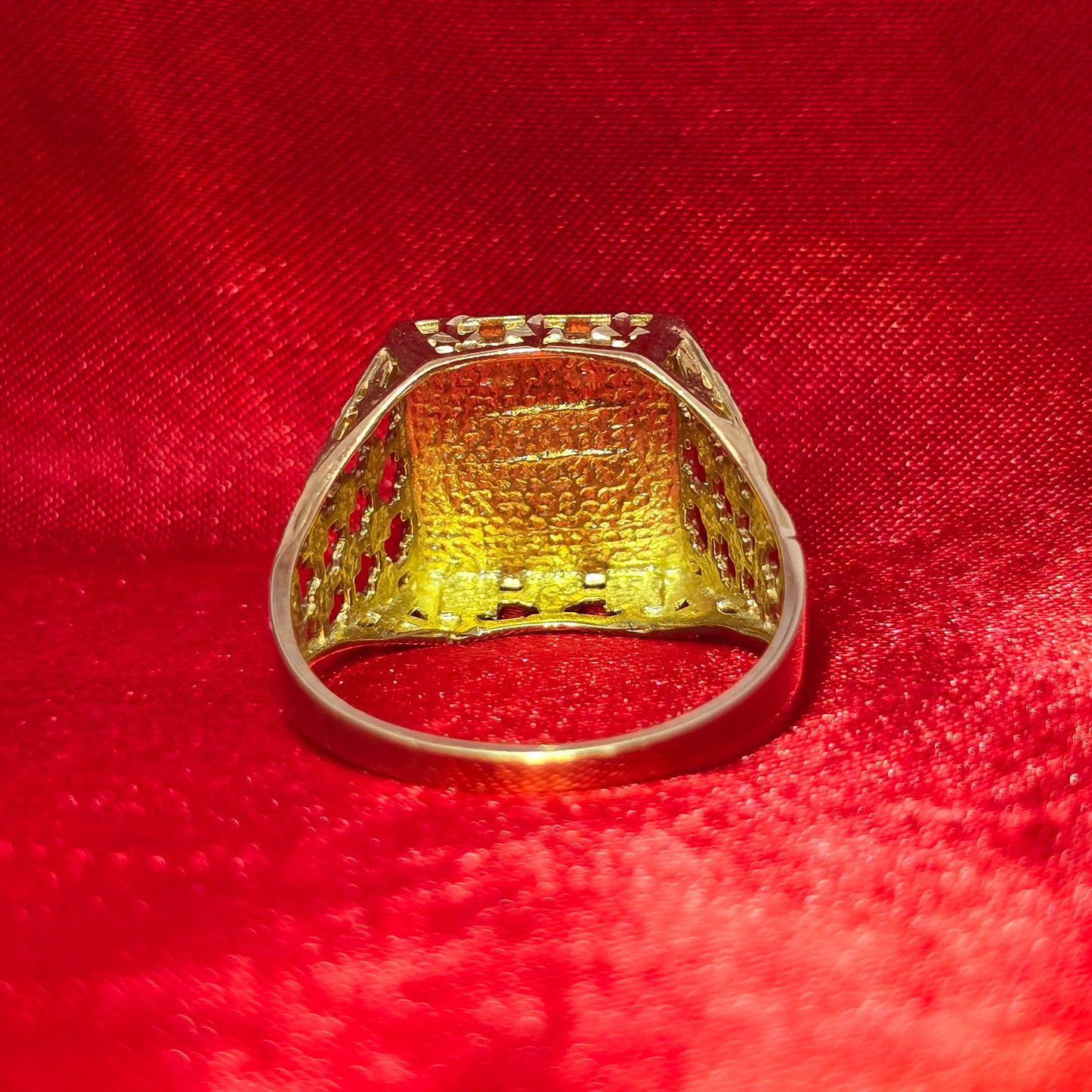 10K Gold Praying Hands Ring – Men's Faith-Inspired Statement Jewelry