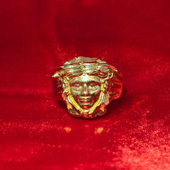 10K Gold Medusa Ring for Men – Bold Luxury Statement Jewelry