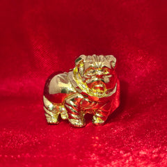 10K Bulldog Men’s Gold Ring – Bold Statement Animal Ring
