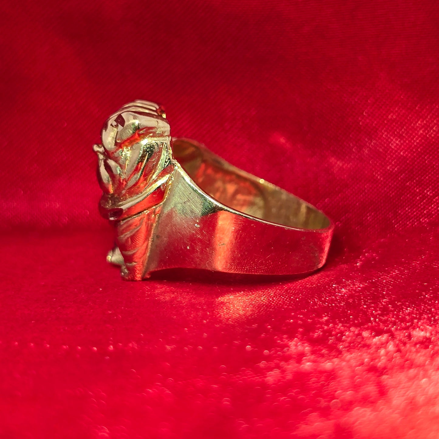 10K Bulldog Men’s Gold Ring – Bold Statement Animal Ring