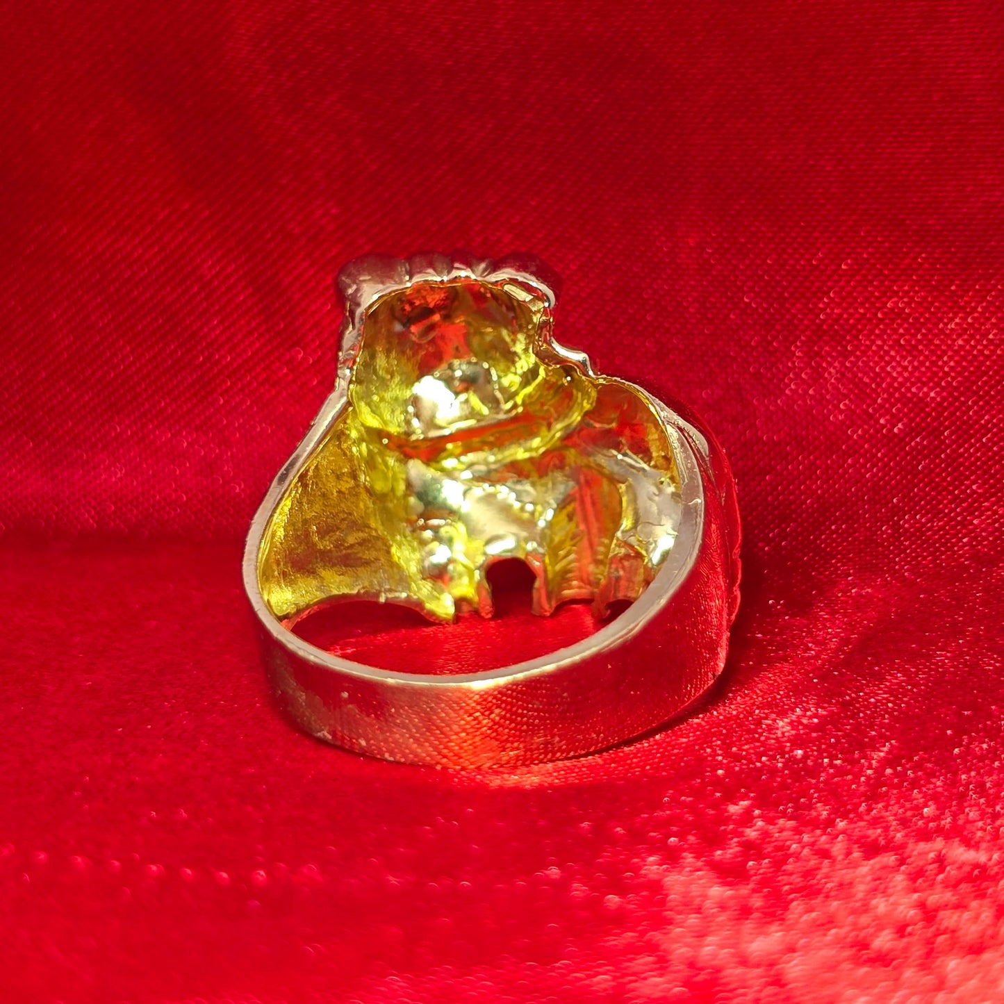 10K Bulldog Men’s Gold Ring – Bold Statement Animal Ring