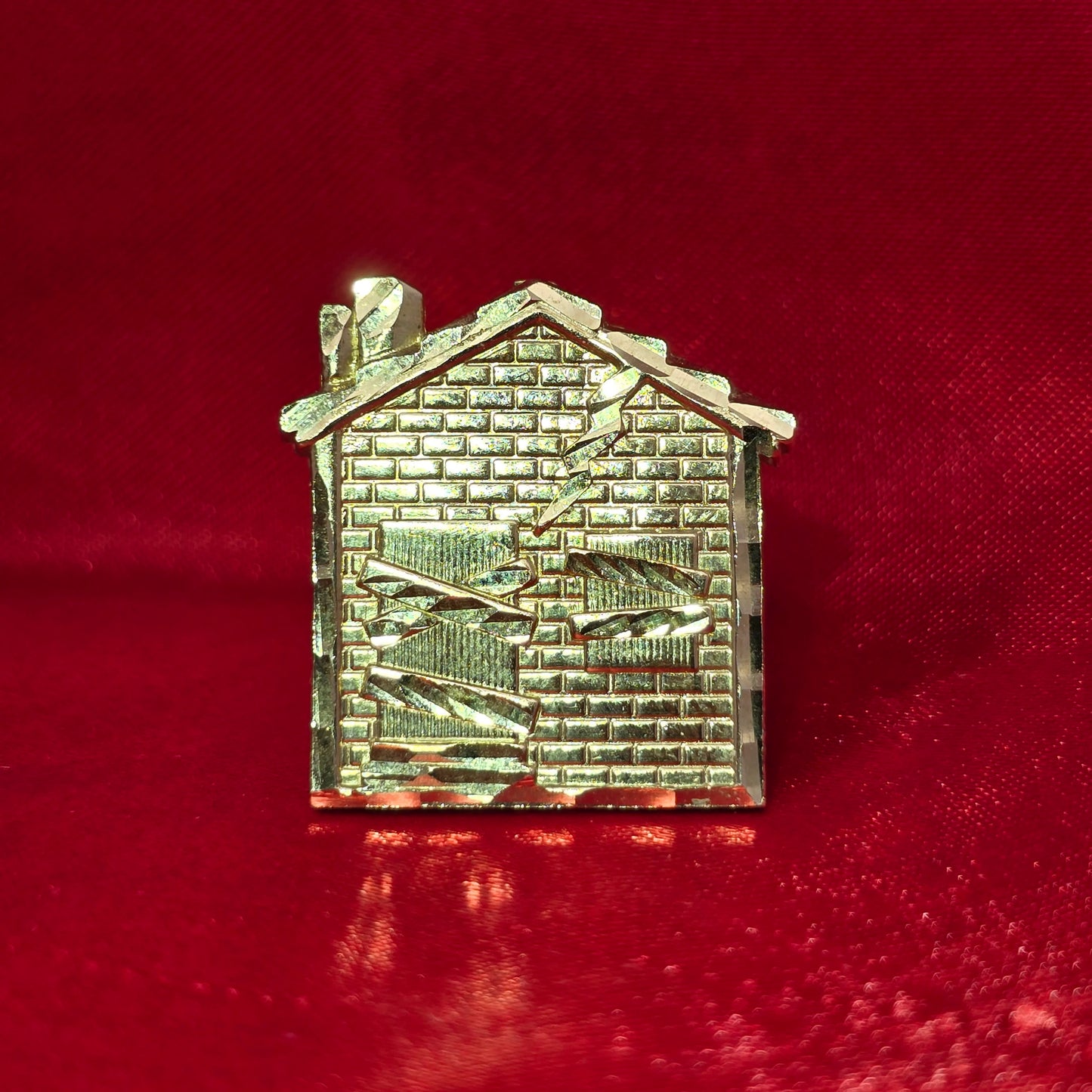 10K Gold Trap House Ring for Men – Urban Statement Ring