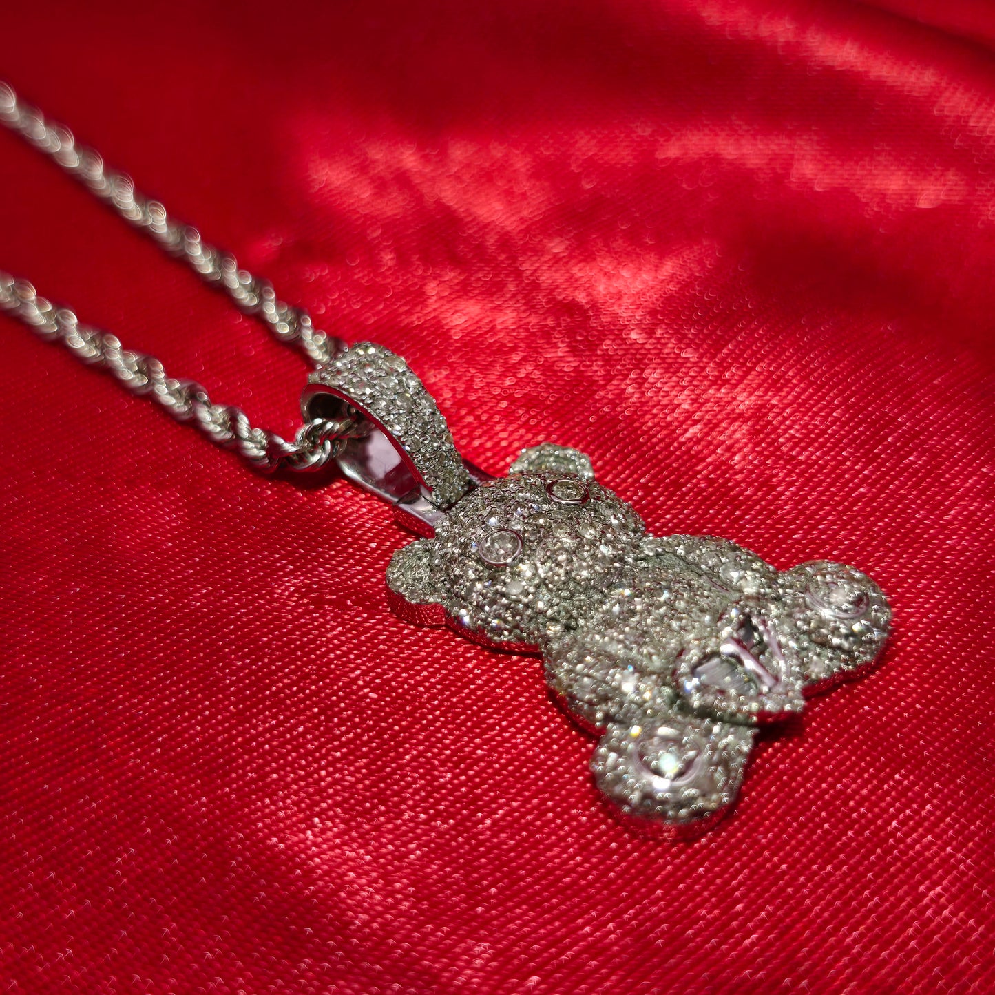 Designer Diamond Key Pendant Necklace in 10K Yellow Gold | 1.0 CTW