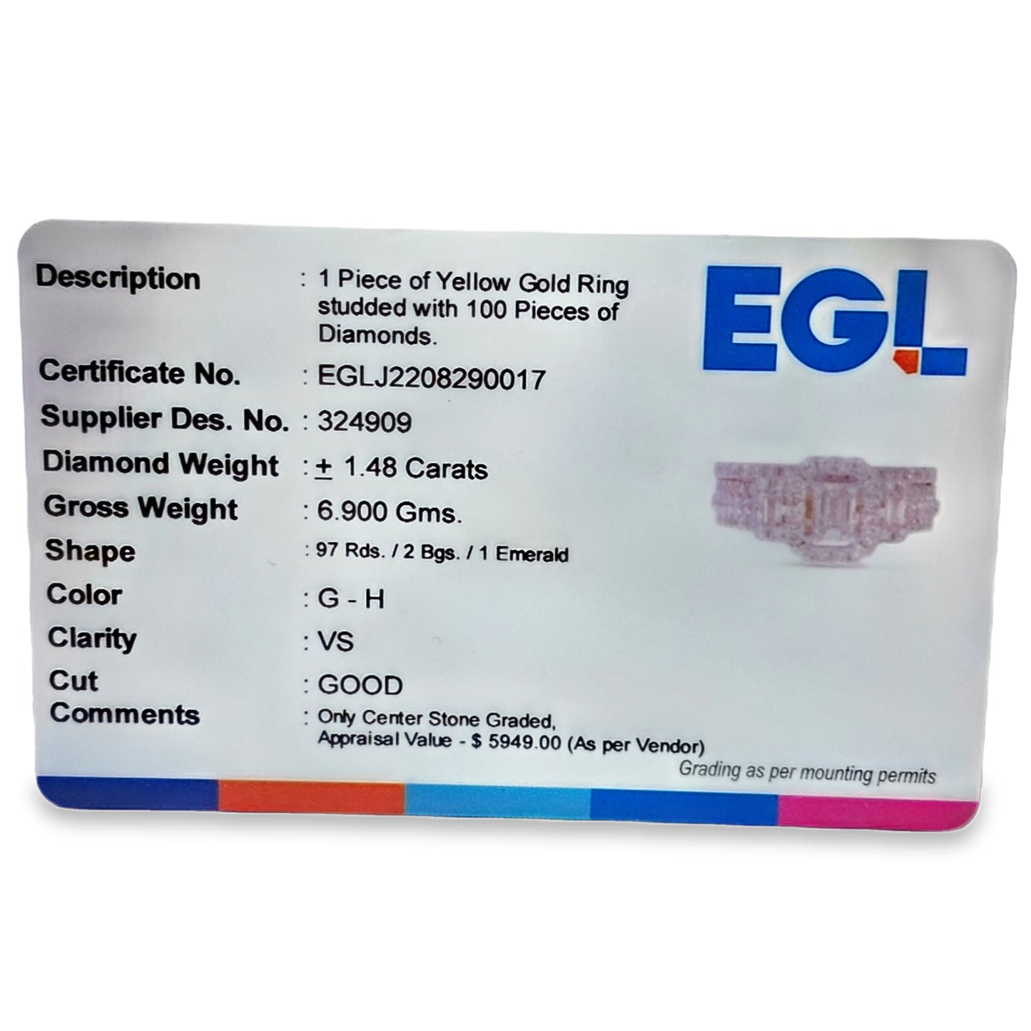 14K Yellow Gold Emerald Cut Diamond Halo Engagement Ring 1.48 ctw | Elegant Bridal Set – Jewelry Palace Lithonia GA