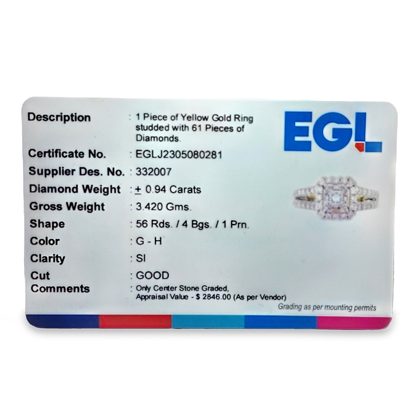 14K Yellow Gold Square Cut Diamond Halo Ring 0.94 ctw | Elegant Engagement & Fashion Jewelry – Jewelry Palace Lithonia GA