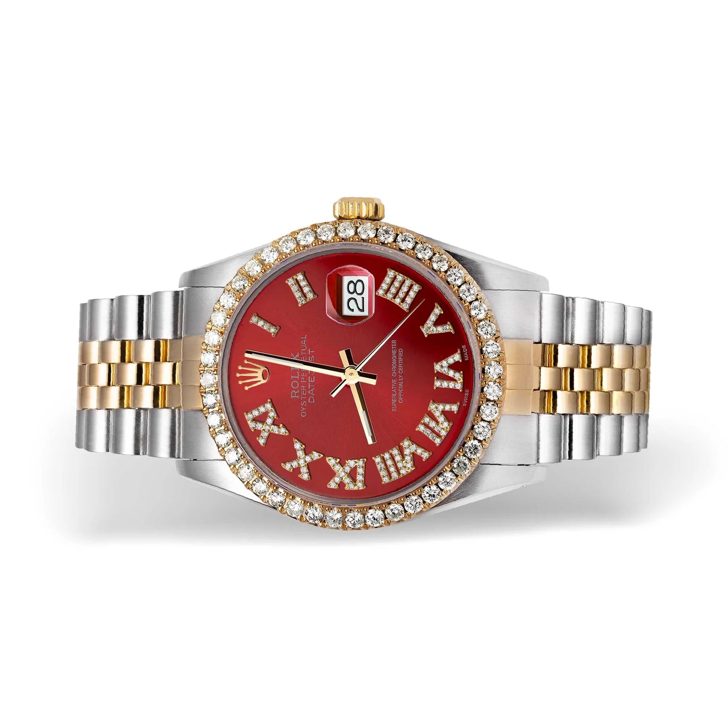 36 MM Two-Tone Rolex Datejust with 2 CTW Diamond Bezel