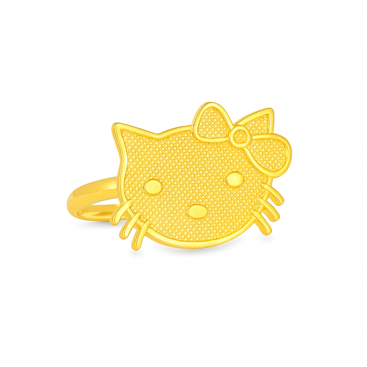 10K Yellow Gold Kitty Ring | Jewelry Palace