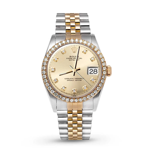 31MM Two-Tone Rolex Datejust with 2 CTW Diamond Bezel