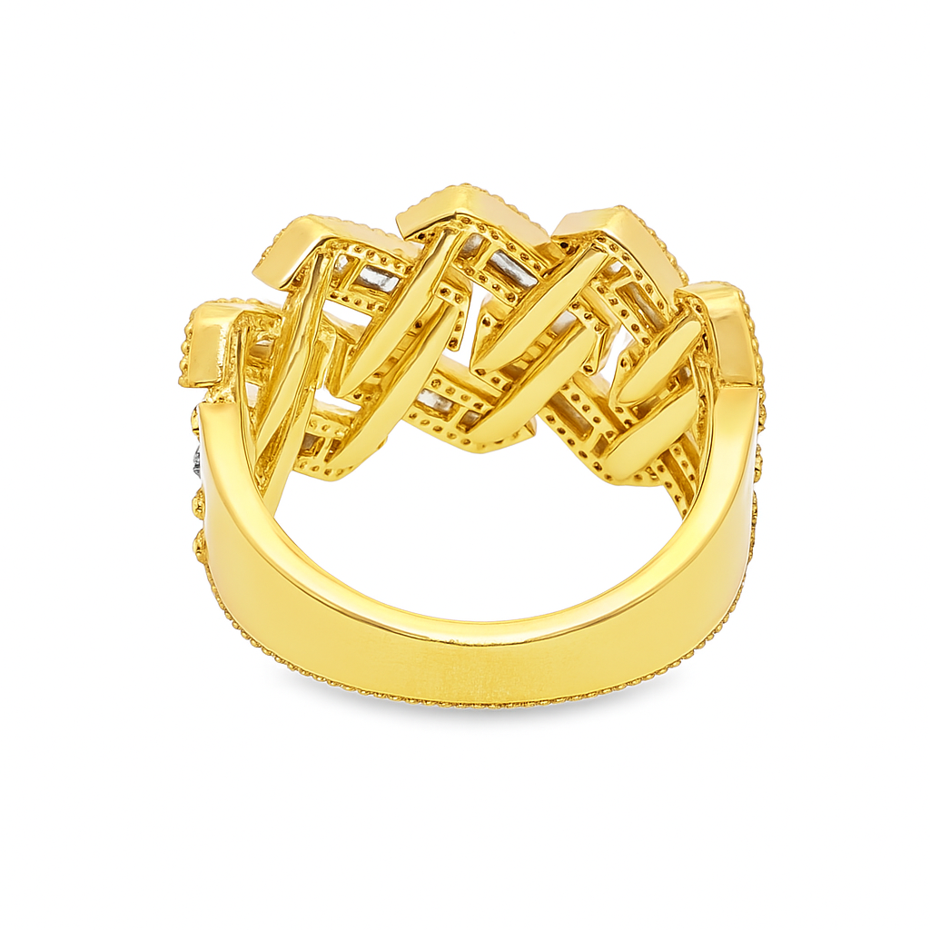 Men’s 10K Yellow Gold Cuban Diamond Ring | 2.50 CTW | Jewelry Palace