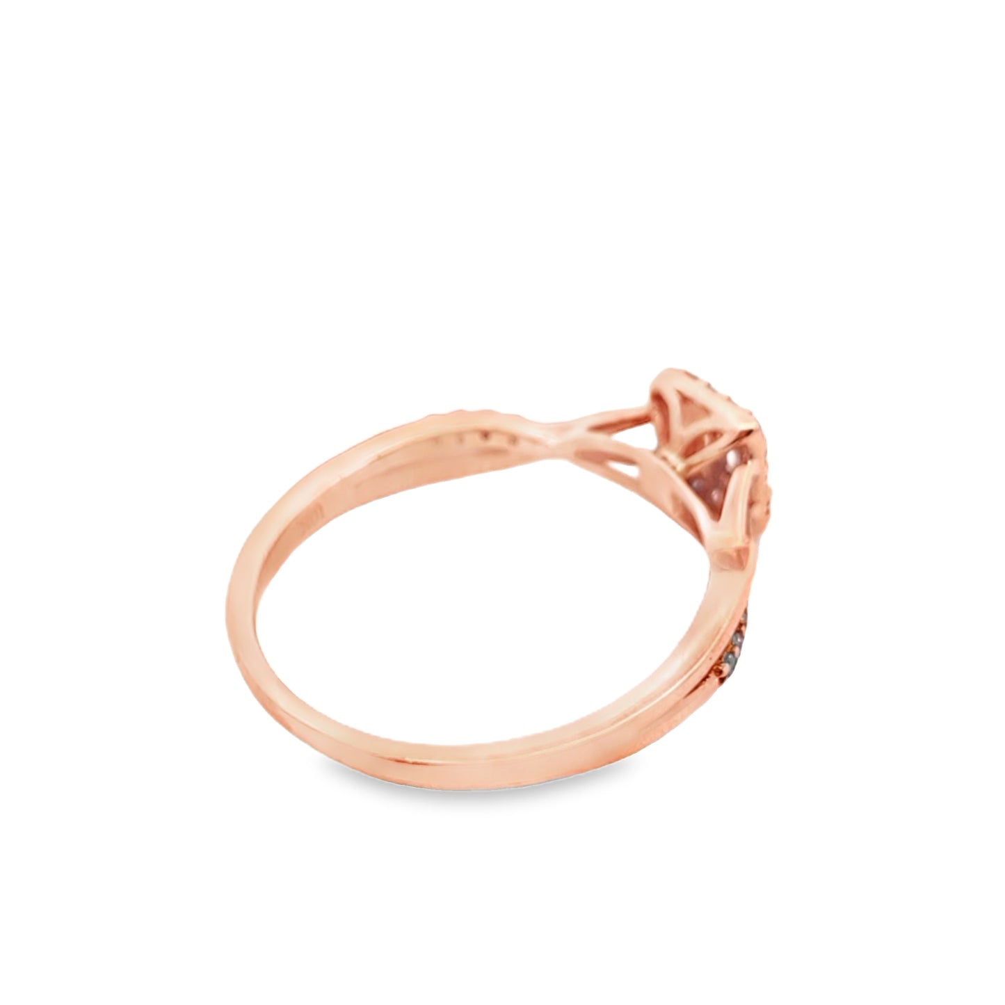 Diamond Square Ring Baguette & Round Stones 0.25 ctw 10K Yellow Gold