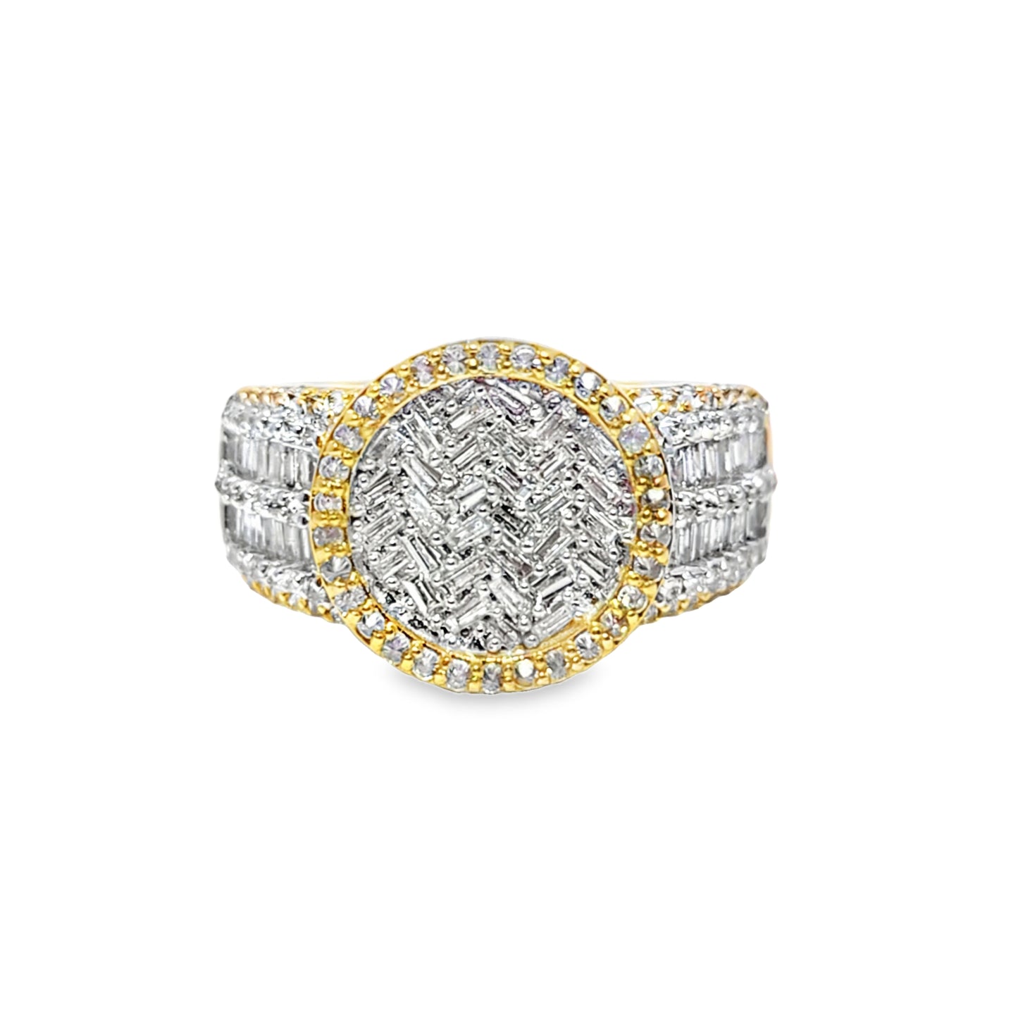 Baguette Ring 1.20 ctw Diamond 10K Yellow Gold