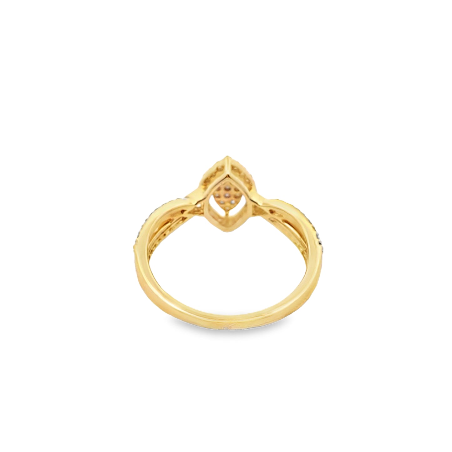 Diamond Marquise Shape Ring 0.28 ctw 10K Yellow Gold