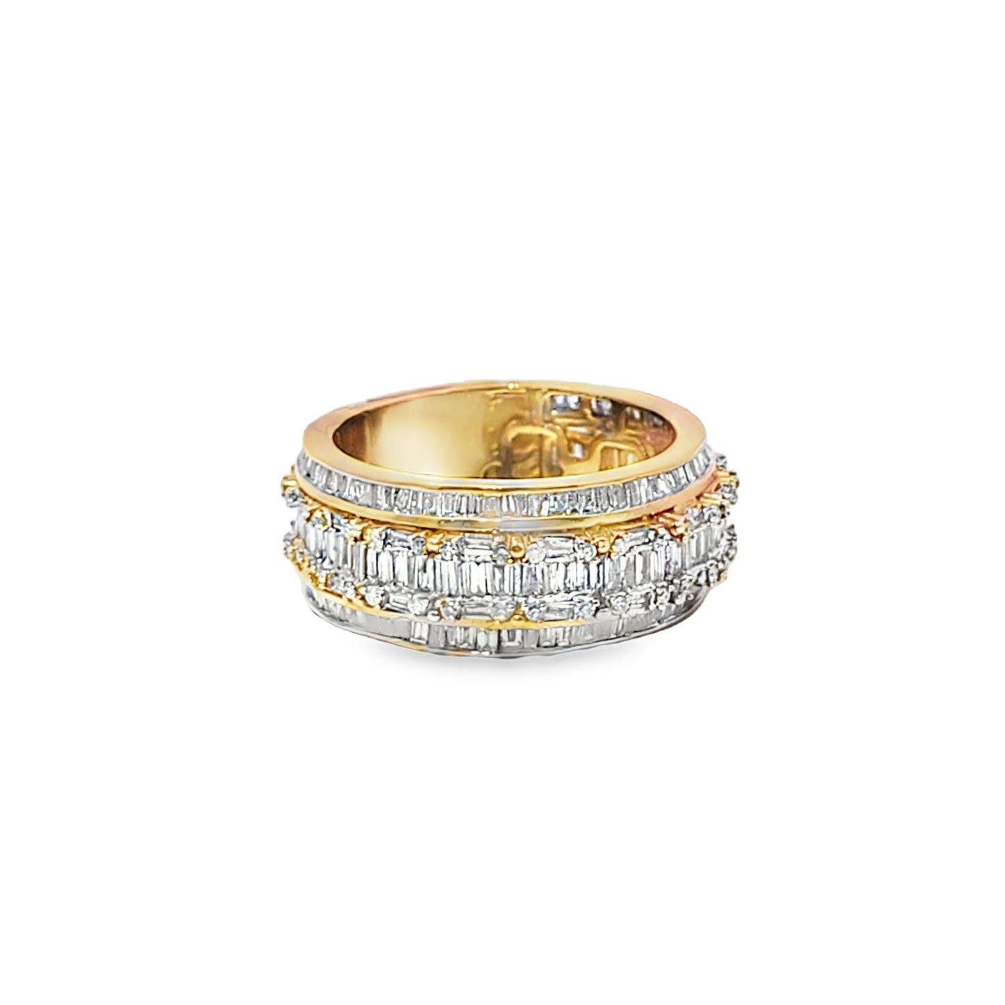Baguette Band Ring 4.00 ctw Diamond 10K Yellow Gold