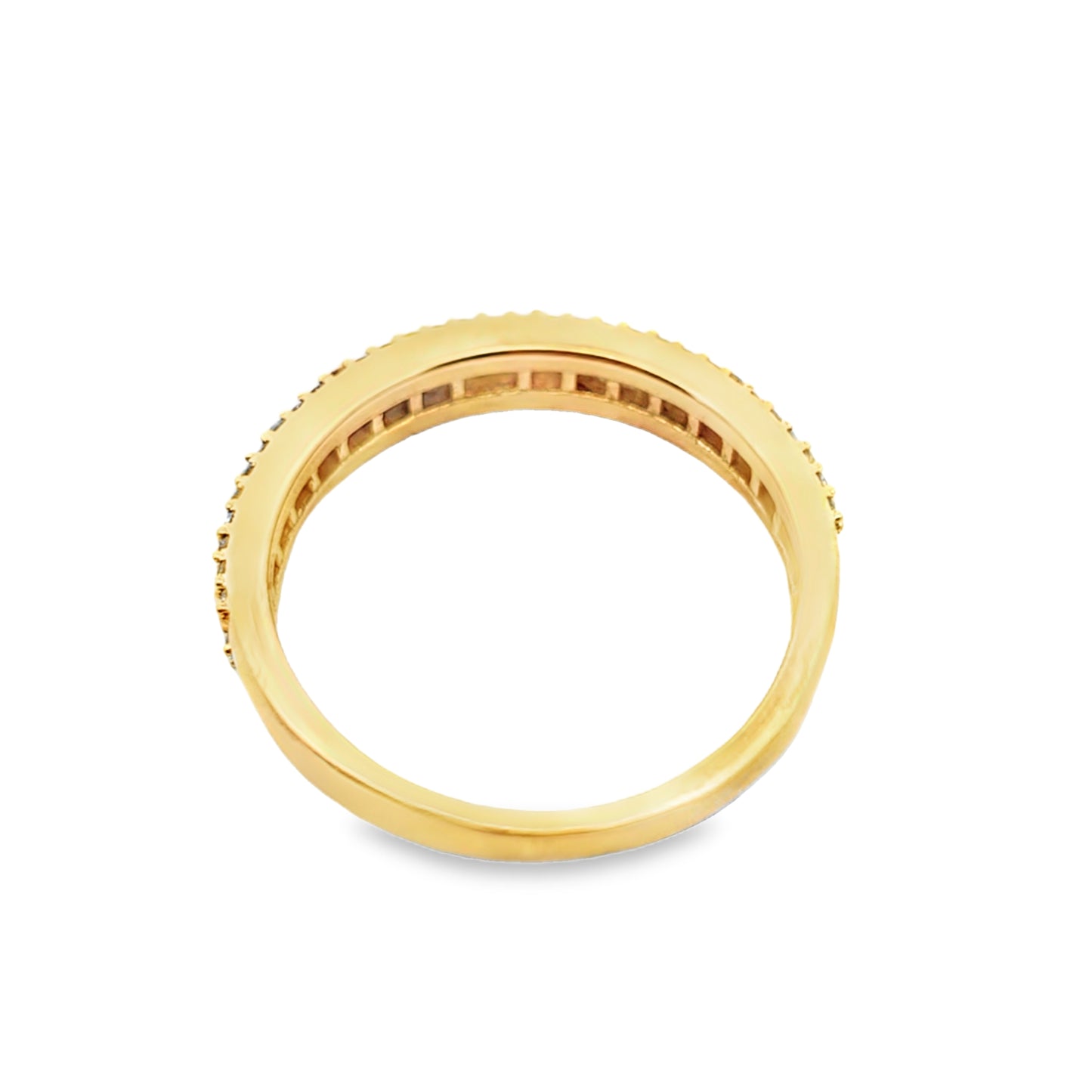 10K Yellow Gold Baguette Diamond Band 0.75 ctw