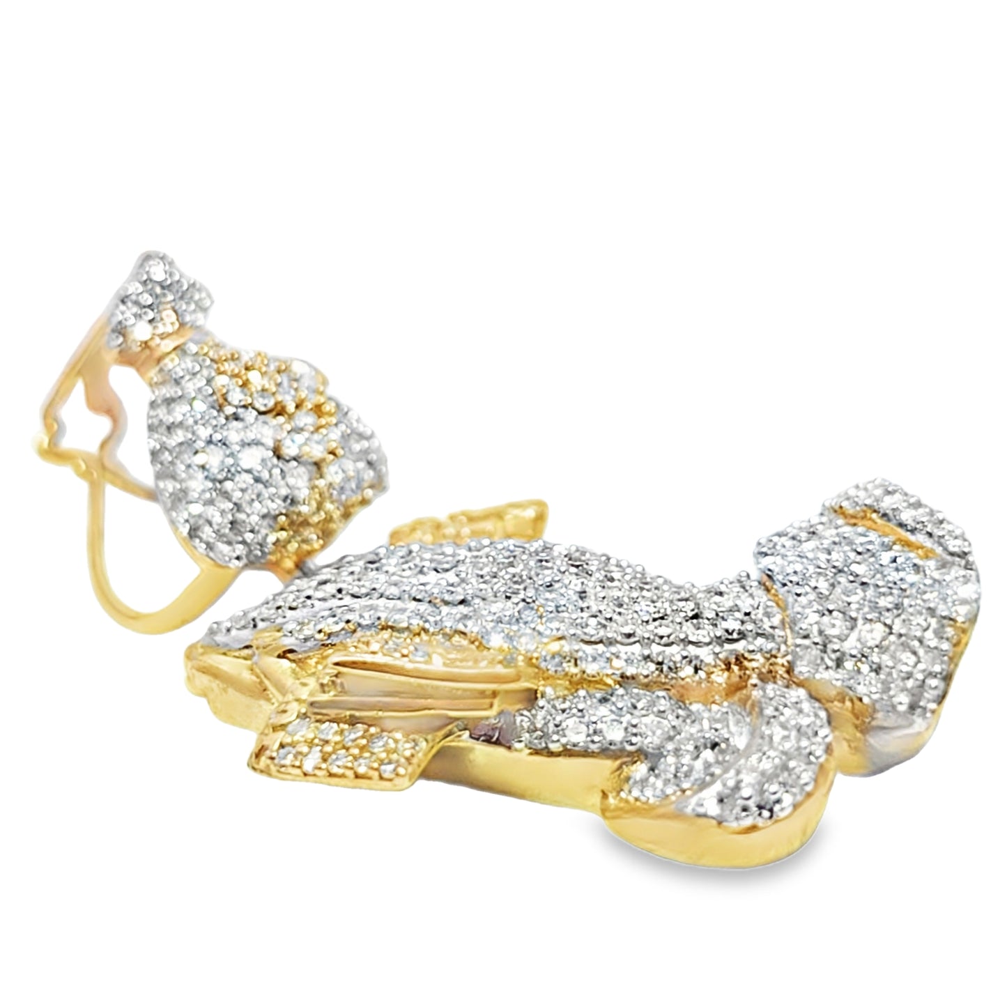 Praying Hands Pendant 2.00 ct. Diamond 10K Yellow Gold