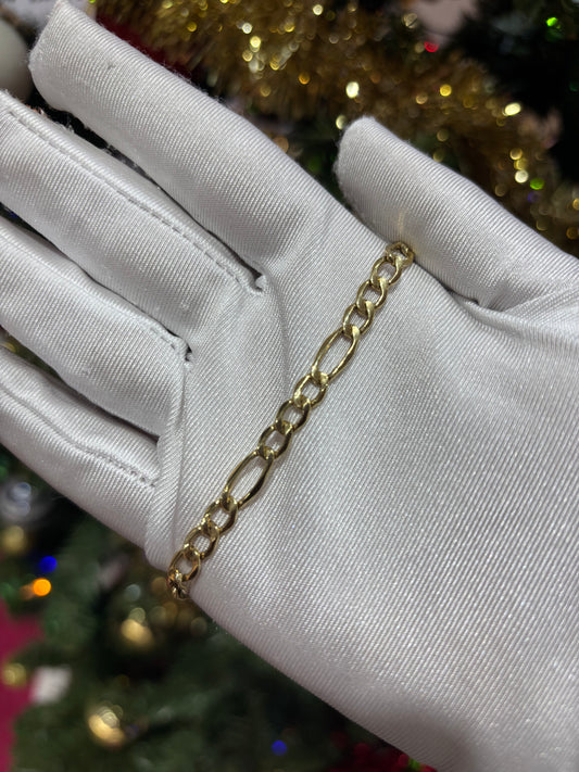 10KT Gold Figaro Link 5.5MM