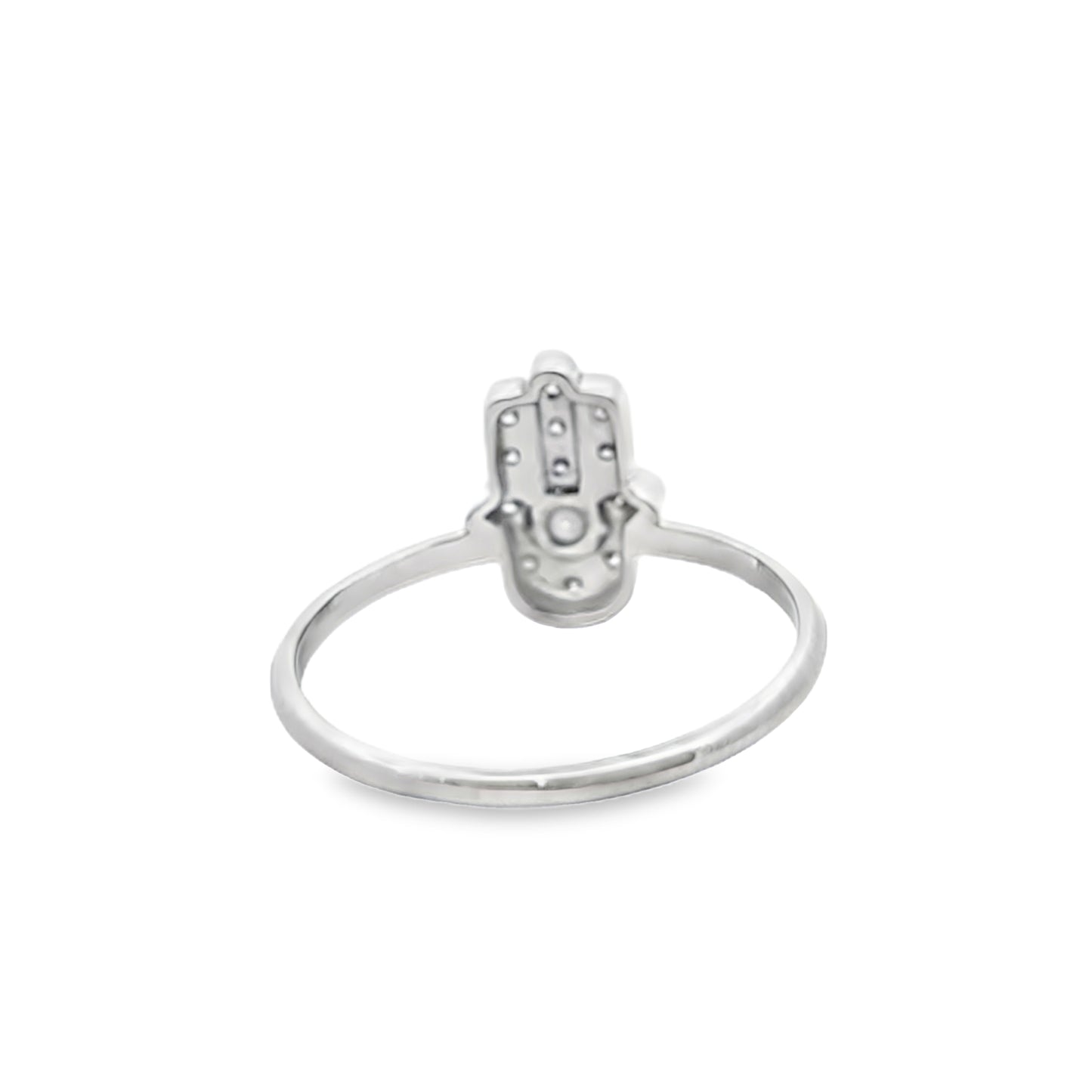 Hamsa Ring 0.13 ctw Diamond 10K Yellow Gold