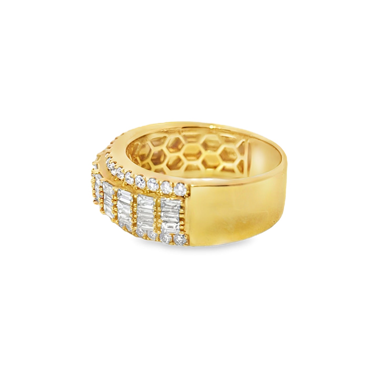 Baguette Band Ring 1.41 ctw Diamond 14K Yellow Gold