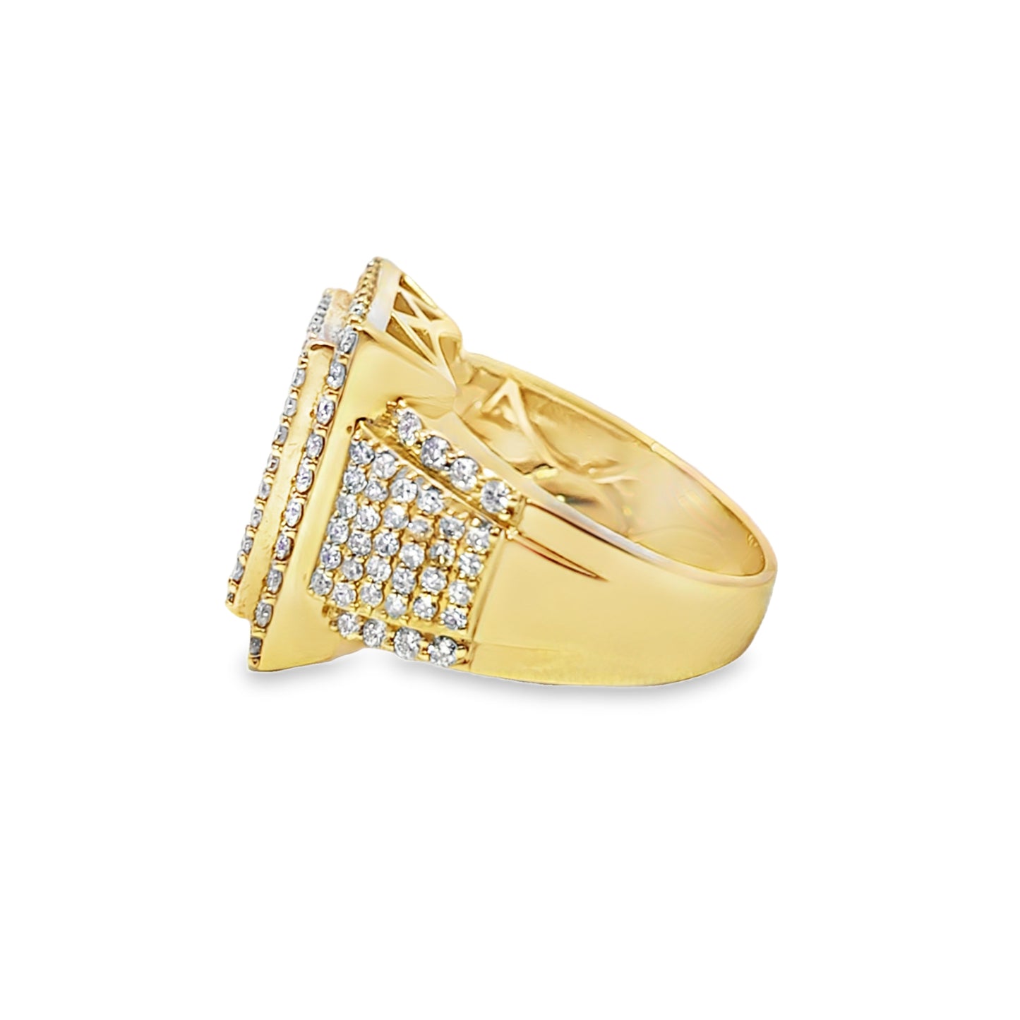 Baguette Ring Diamond 2.25 ctw 14K Yellow Gold