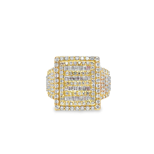 Baguette Ring Diamond 2.25 ctw 14K Yellow Gold