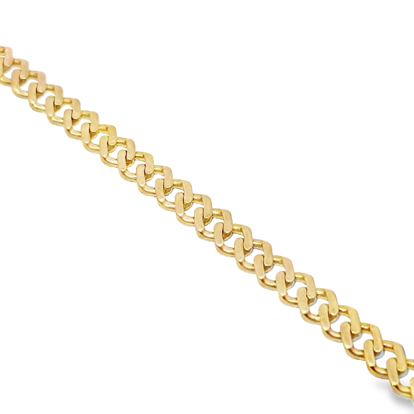 6MM Cuban Bracelet 2.47 ctw Diamond 10K Yellow Gold