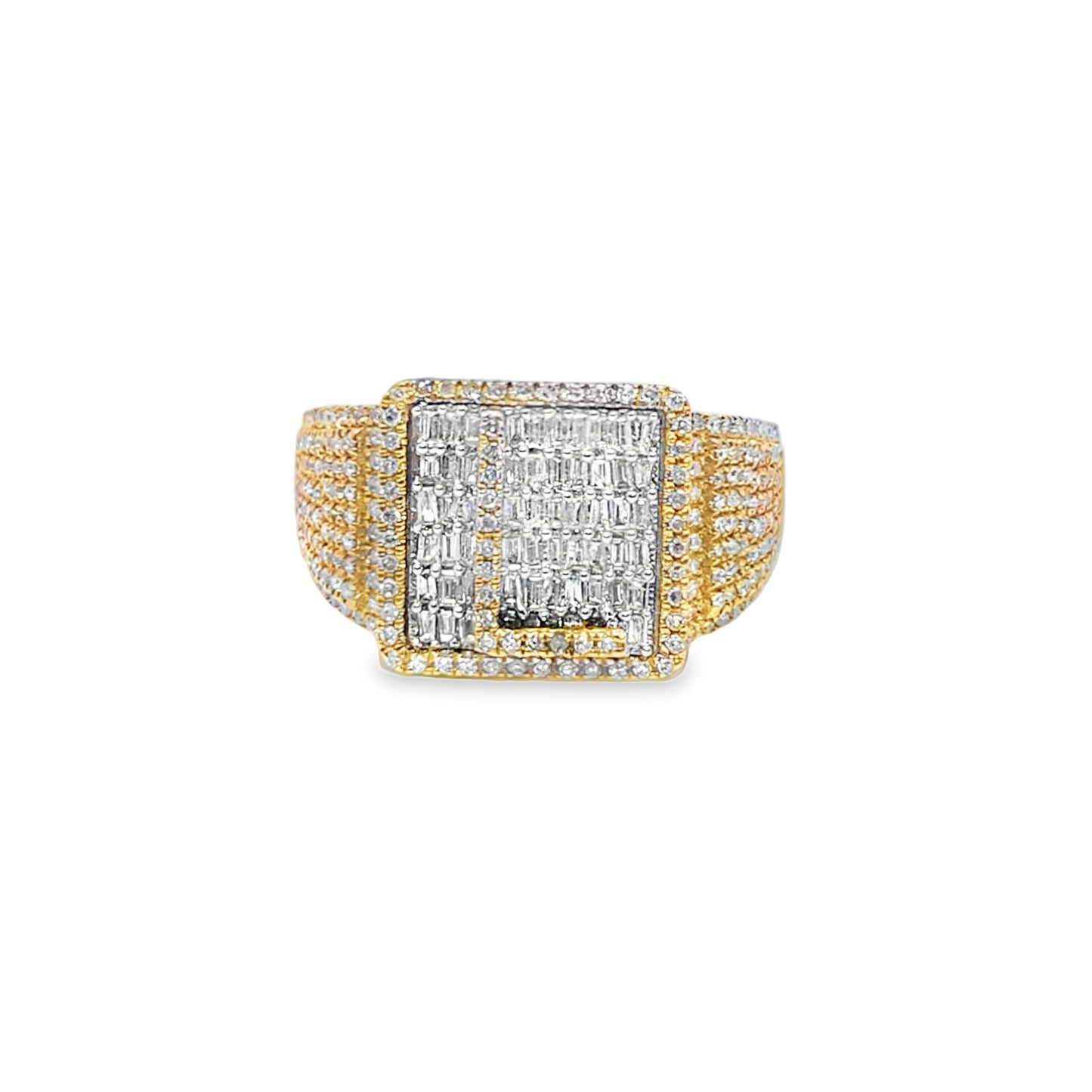 "L" Initial Ring Diamond 0.86 ctw 10K Yellow Gold