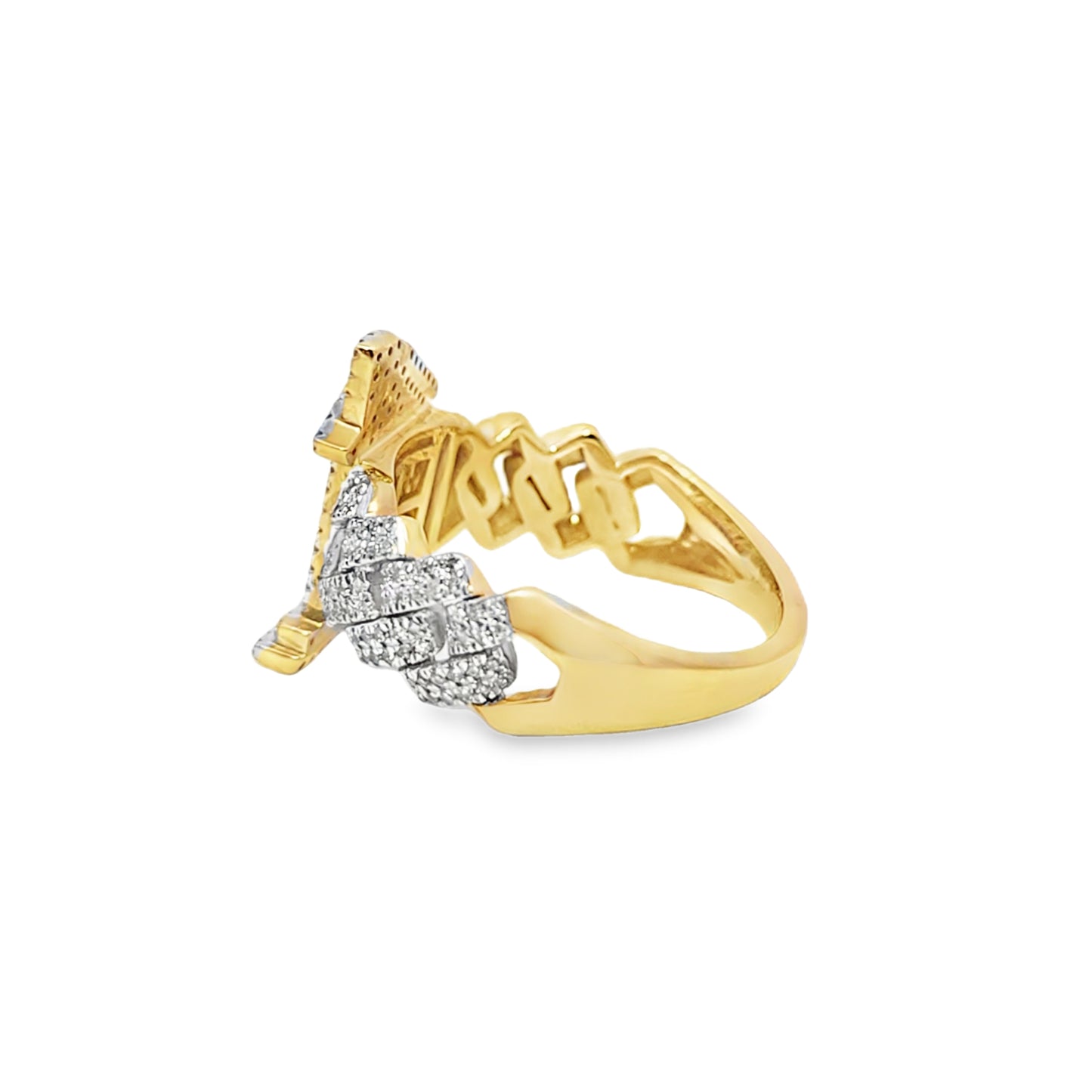 Money House Ring Diamond 0.63 ctw 10K Yellow Gold