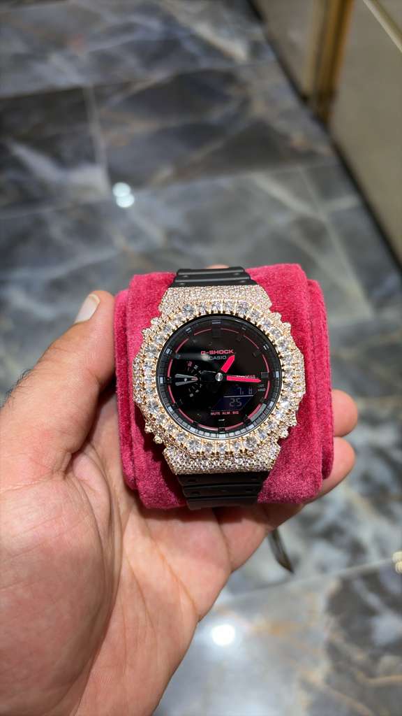 Custom Moissanite G-shock