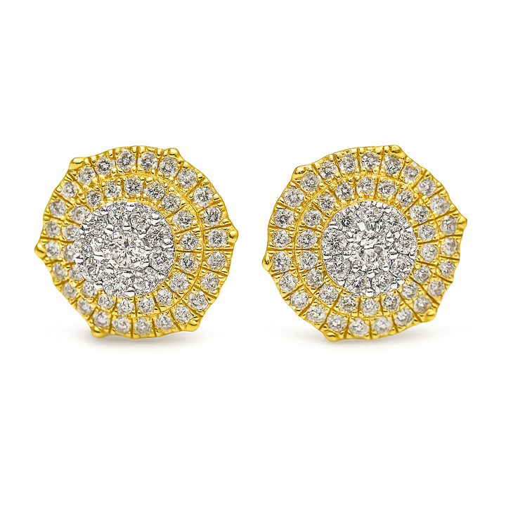 10K Yellow Gold Diamond Round Stud Earrings | 0.23 CTW | Jewelry Palace