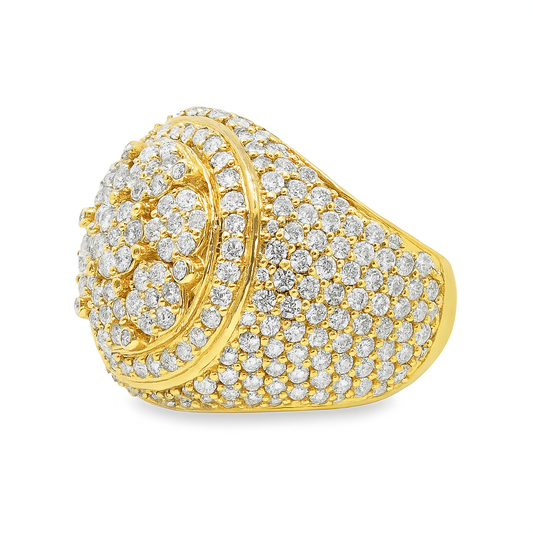 10K Yellow Gold Diamond Ring with Round Brilliant Cut Diamonds 2.25 CTW | Jewelry Palace