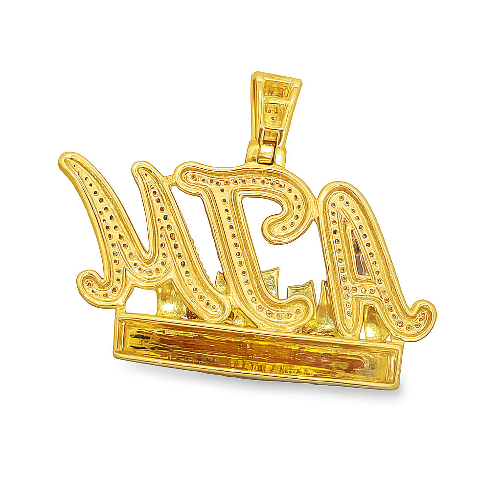 ATM Addicted to Money Diamond Pendant 1.40 CTW 10K Gold | Jewelry Palace