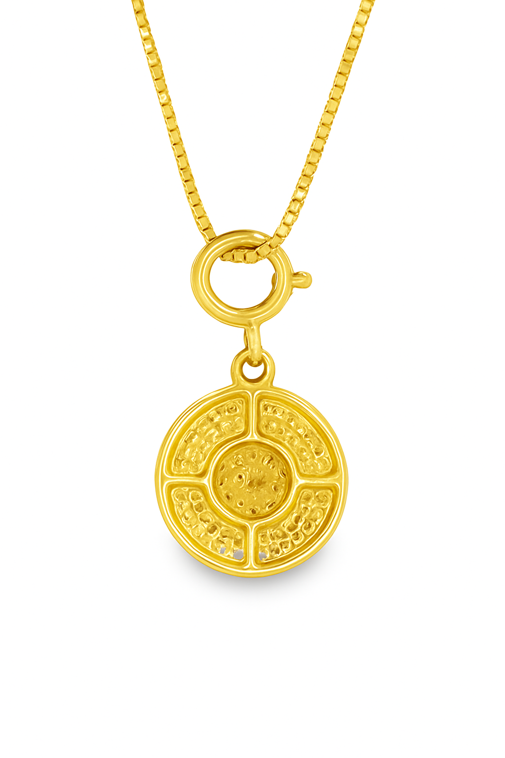 10K Yellow Gold Diamond Basketball Pendant Charm Necklace Round Diamonds 0.15 CTW