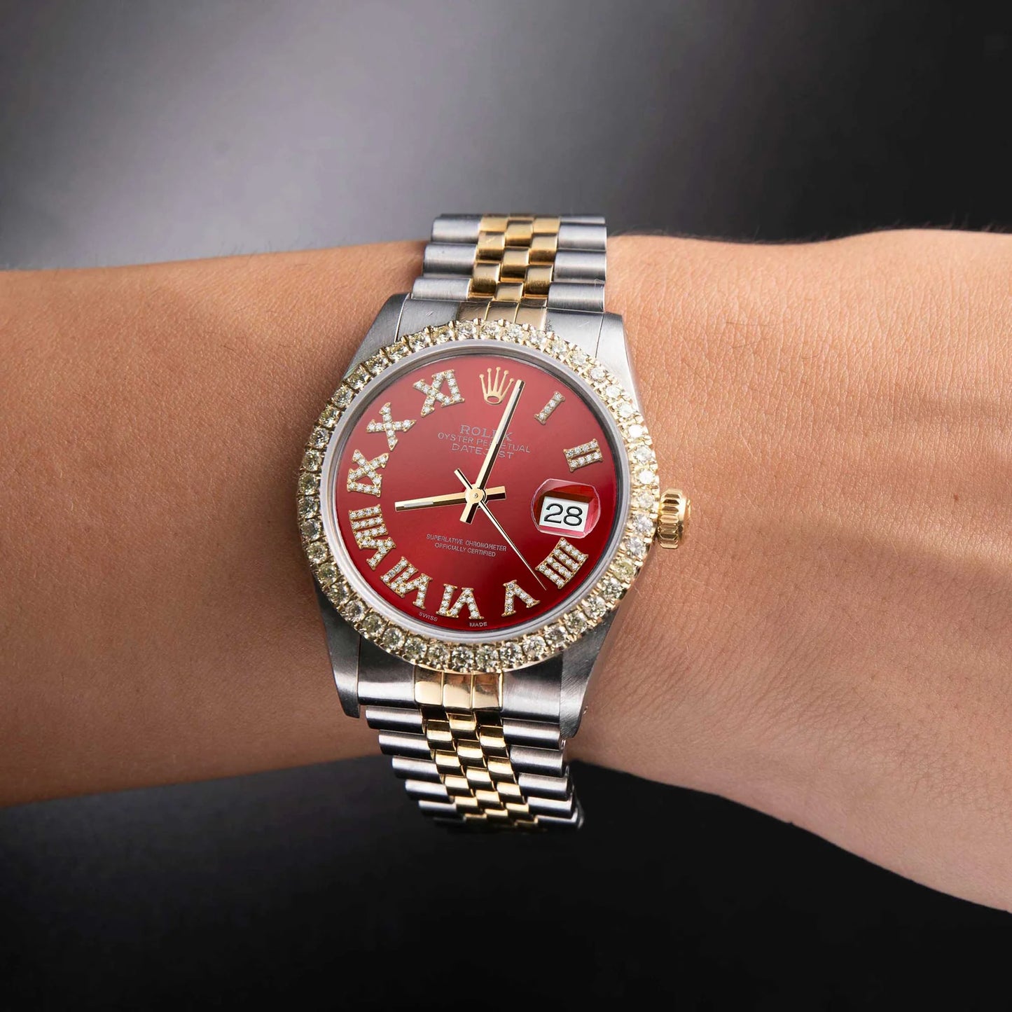 36 MM Two-Tone Rolex Datejust with 2 CTW Diamond Bezel