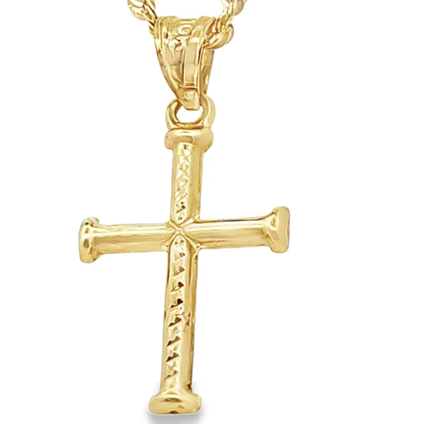 A must have accessory as men's gold cross pendant 