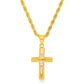 14K Yellow Gold Crucifix Cross Pendant Necklace – Timeless Religious Symbol | Jewelry Palace