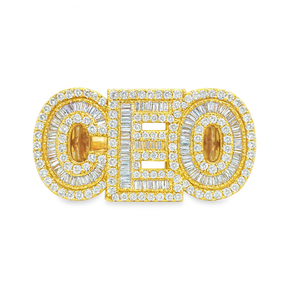 10K Yellow Gold Diamond “CEO” Signet Ring 4.00 CTW | Jewelry Palace