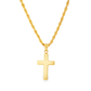 10K Yellow Gold Cross Pendant Necklace | Classic Charm with Rope Chain | Jewelry Palace