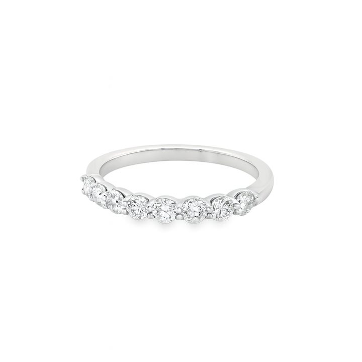 14K White Gold Round Brilliant Diamond Band 0.50 ctw [Lab-Grown Diamond]