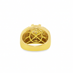 10K Yellow Gold Diamond Cluster Ring 2.54 ctw – Luxury Round Brilliant Ring | Jewelry Palace Lithonia, GA