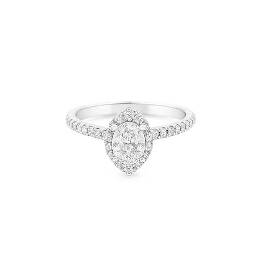 14K White Gold Marquise Diamond Engagement Ring 0.70 ctw [Lab-Grown Diamond]
