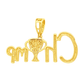 10K Yellow Gold Diamond “CHAMP” Pendant 0.90 ctw