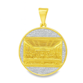 10K Yellow Gold Diamond Last Supper Pendant 1/2 ctw