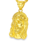 10K Yellow Gold Jesus Face Pendant Necklace Set – Faith & Strength in Gold | Jewelry Palace