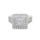 10K Yellow Gold Square Cut Diamond Ring 1.46 ctw