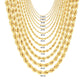10K Yellow Gold Hollow Rope Chain & Bracelet – Diamond Cut | Multiple Lengths & Thicknesses (1.5 mm–10mm) | Jewelry Palace