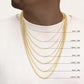10K Yellow Gold Hollow Rope Chain & Bracelet – Diamond Cut | Multiple Lengths & Thicknesses (1.5 mm–10mm) | Jewelry Palace