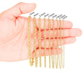 Semi-hollow 10K yellow gold rope jewelry product view