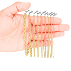 Semi-hollow 10K yellow gold rope jewelry product view