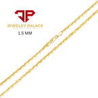 10K Yellow Gold Semi-Hollow Rope Chain & Bracelet